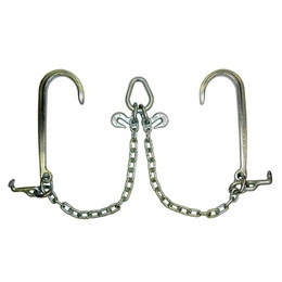 GRADE 40 2 foot Leg High Test V Chain with 15 inch J Hooks T Hooks Grab  Hooks and Pear Link